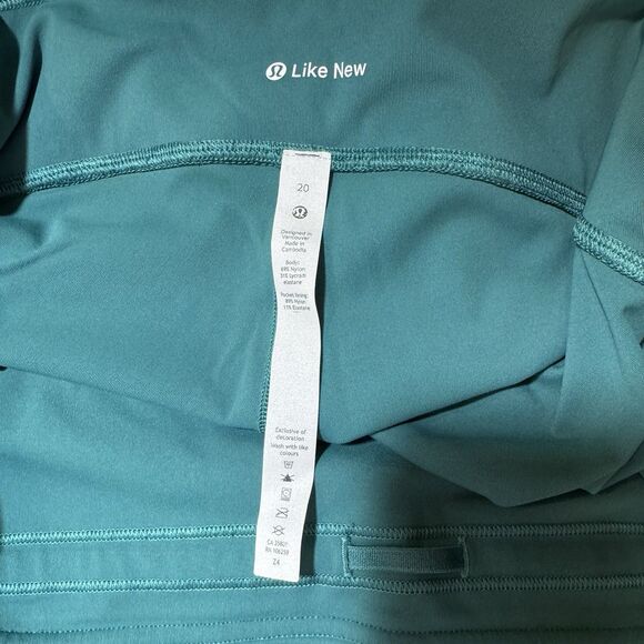 Lululemon Swift Speed HR Tight 28”Luxtreme Teal Lagoon Pockets Women Plus Sz 20 - Picture 8 of 11